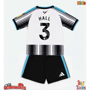 Newcastle United Lewis Hall #3 Replica Home Stadium Kit for Kids 2026-27 Short Sleeve (+ pants)